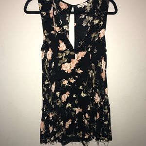 Black floral dress!!